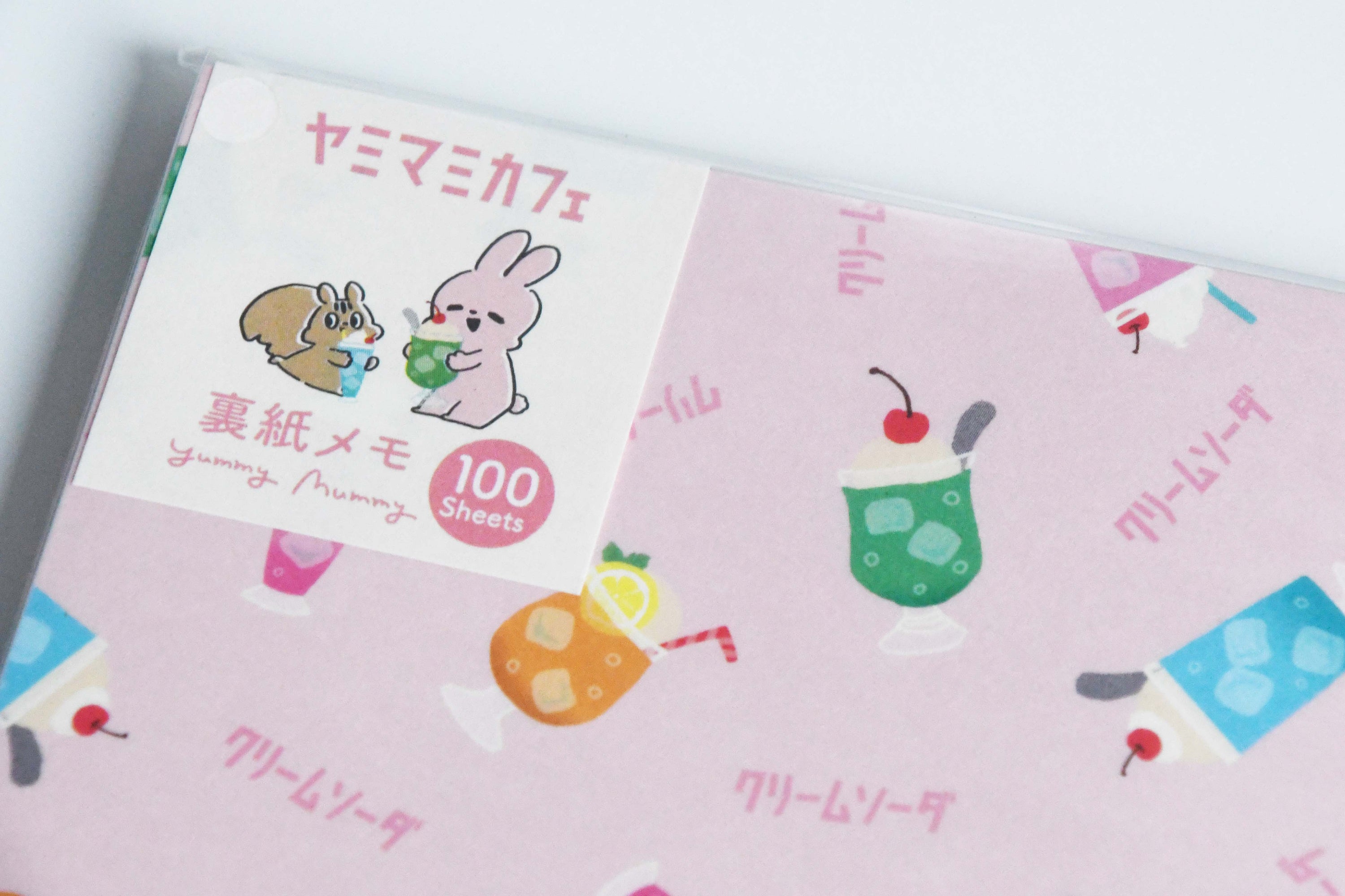 Yummy Mummy Cafe Stationary Series Made in Japan, Memo Notebook Cream soda