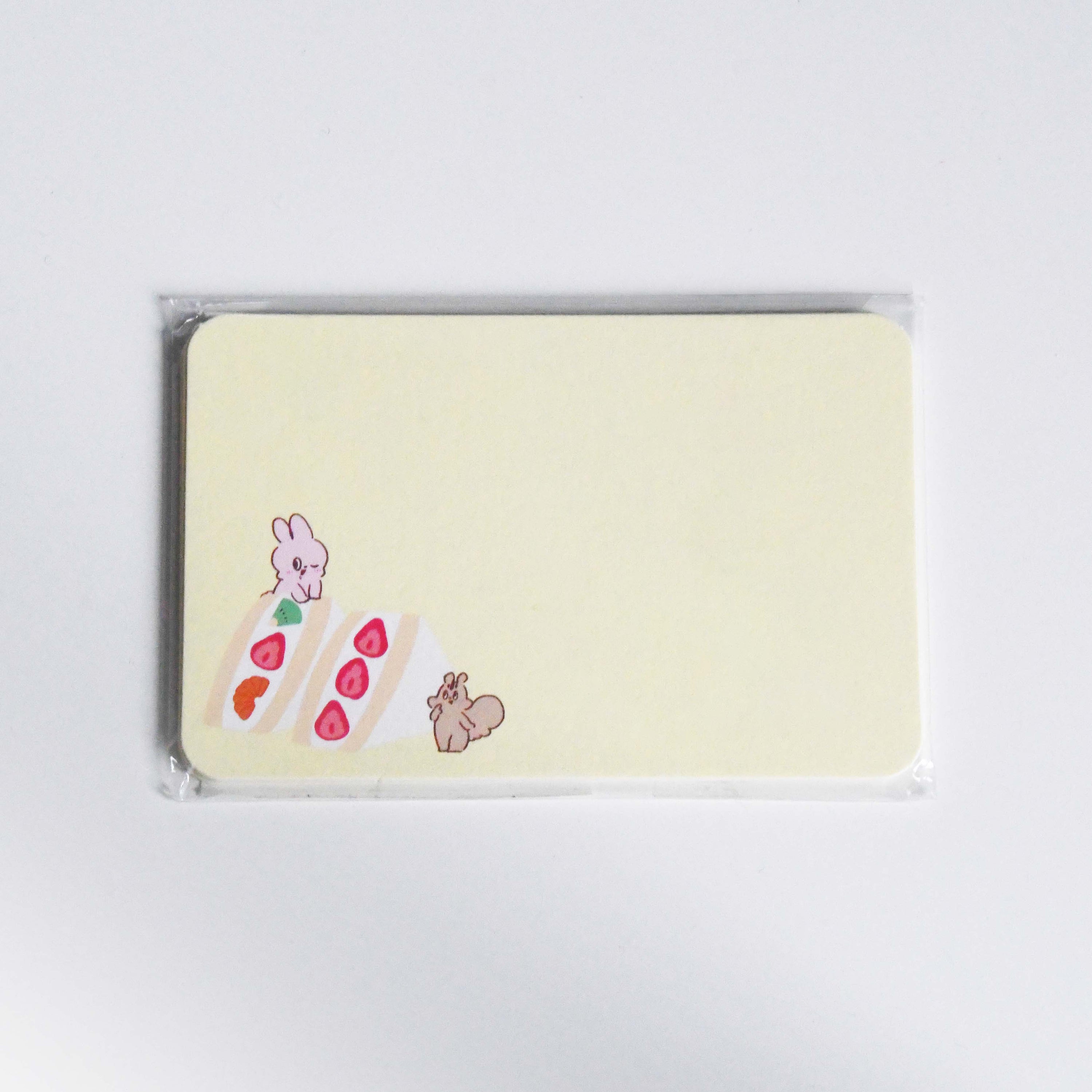 Yummy Mummy Cafe Stationary Series Made in Japan, Message card Fruits sand