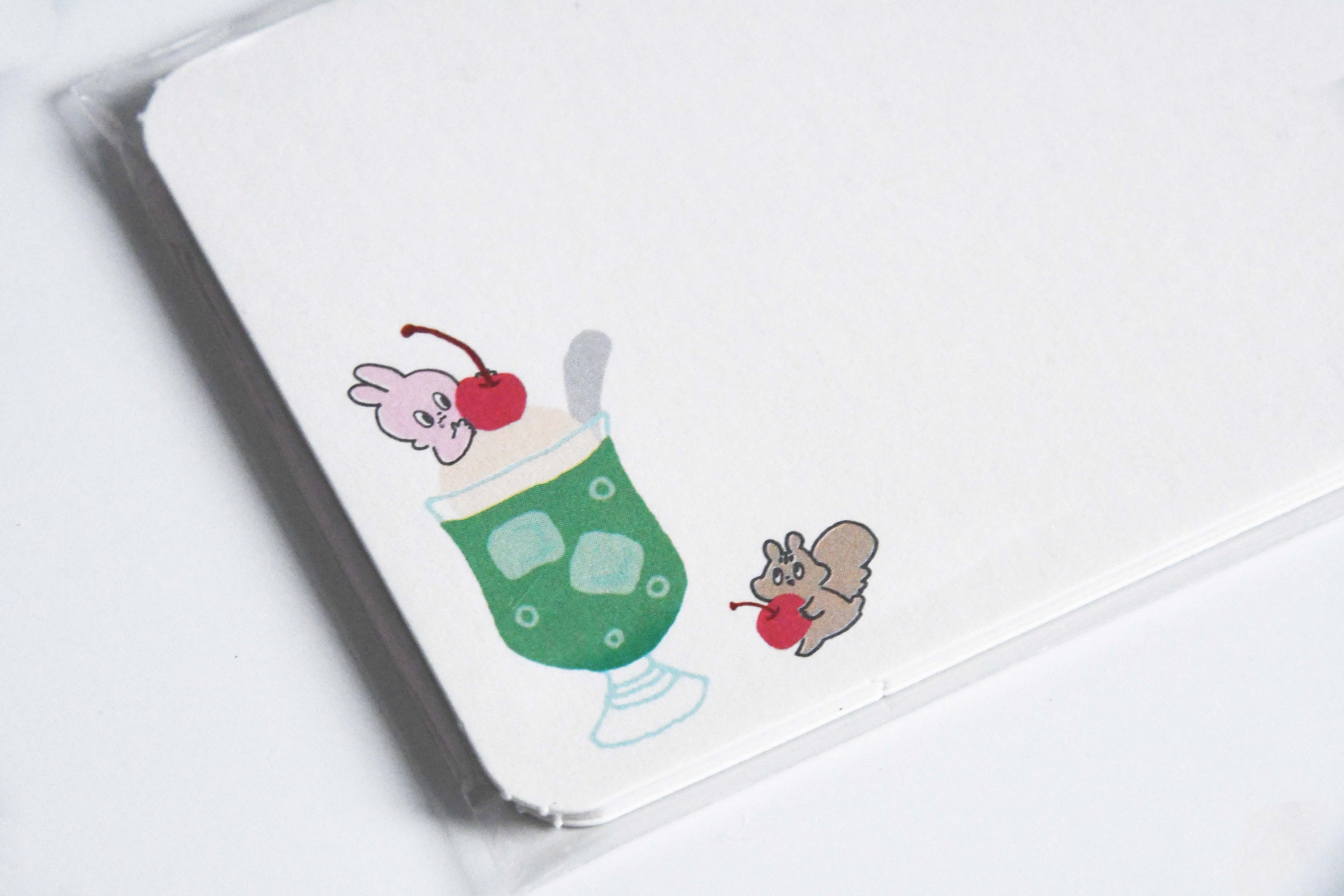 Yummy Mummy Cafe Stationary Series Made in Japan, Message card Cream soda