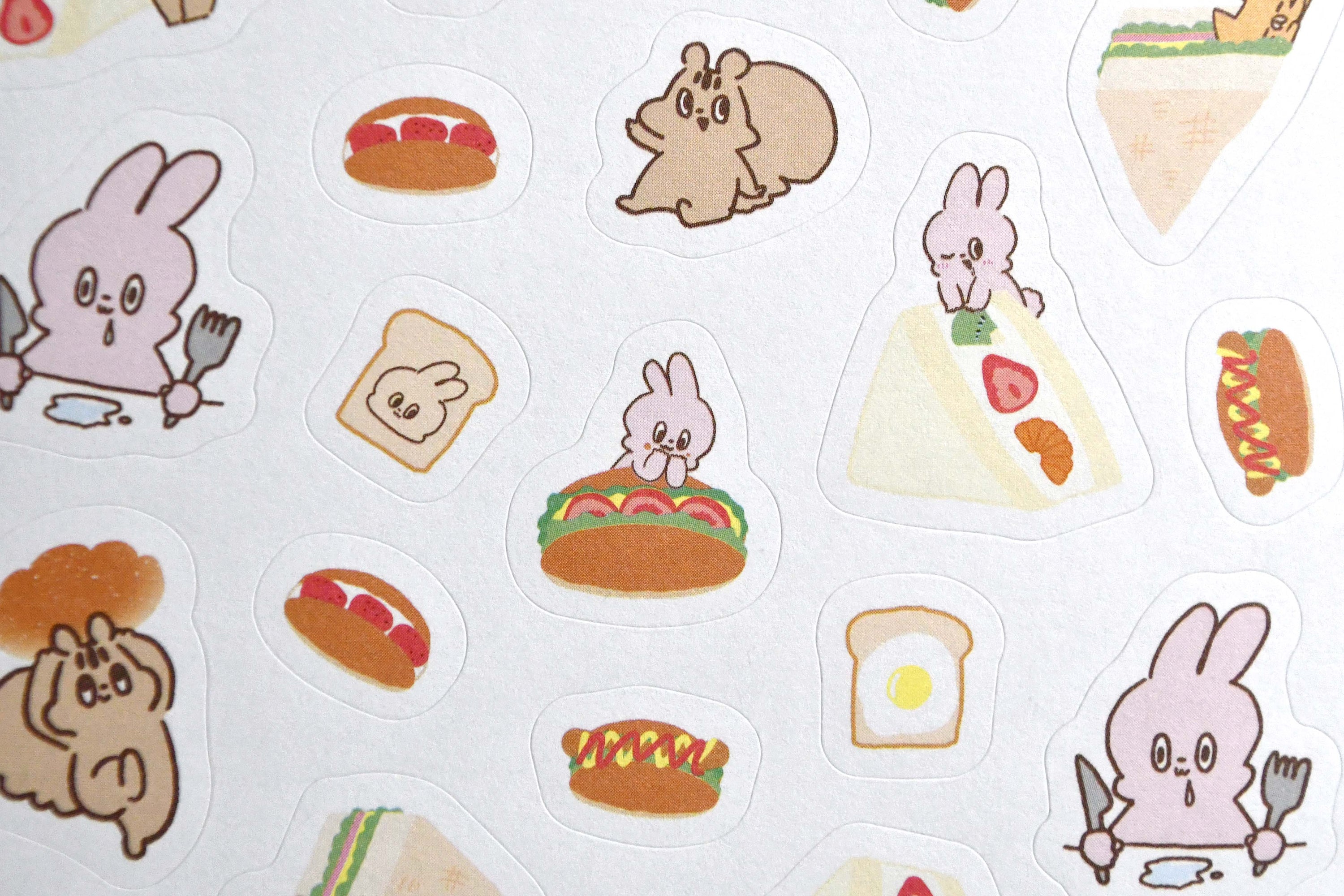 Yummy Mummy Cafe Stationary Series Made in Japan, Paper Sticker Fruits sand