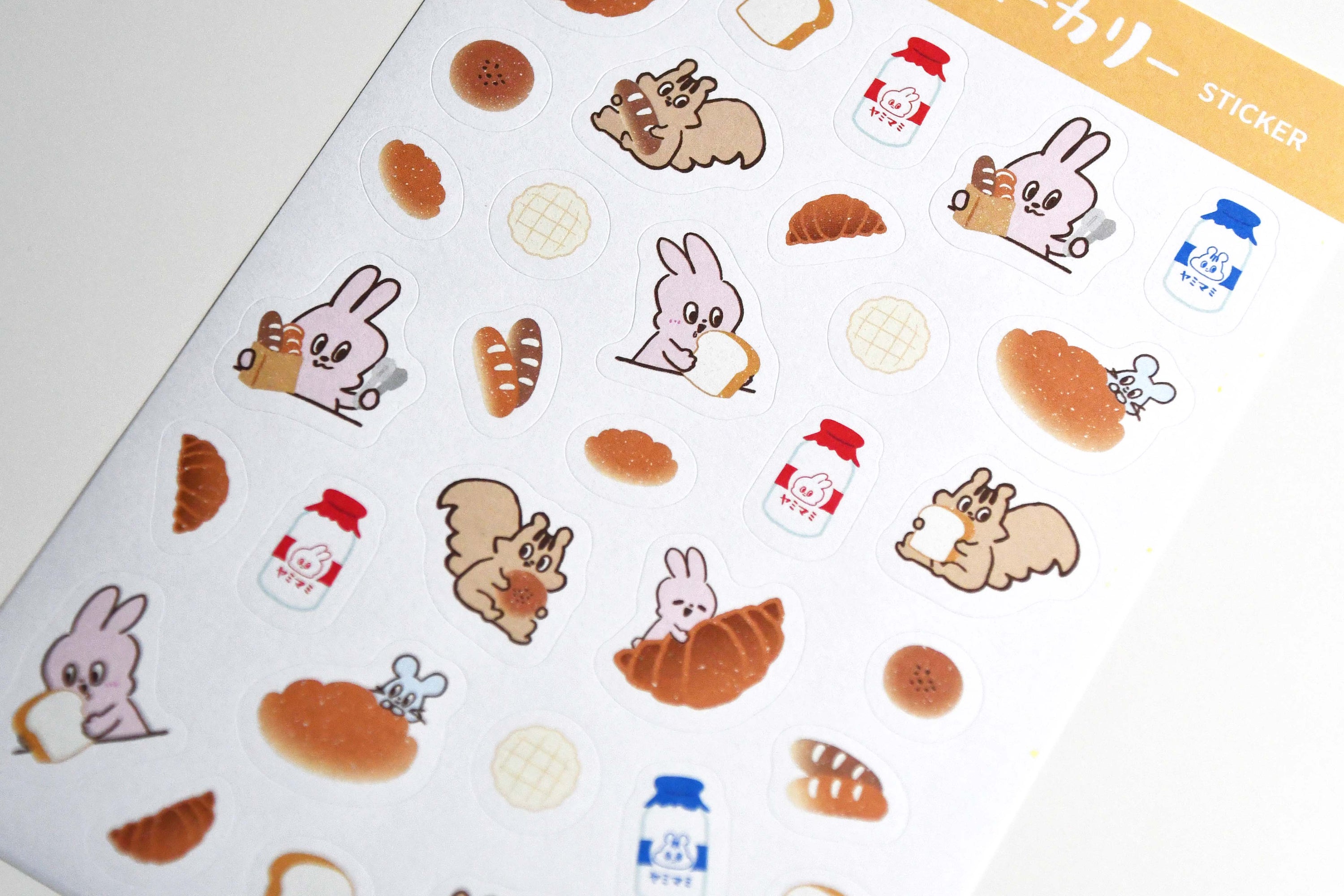 Yummy Mummy Cafe Stationary Series Made in Japan, Paper Sticker Bread