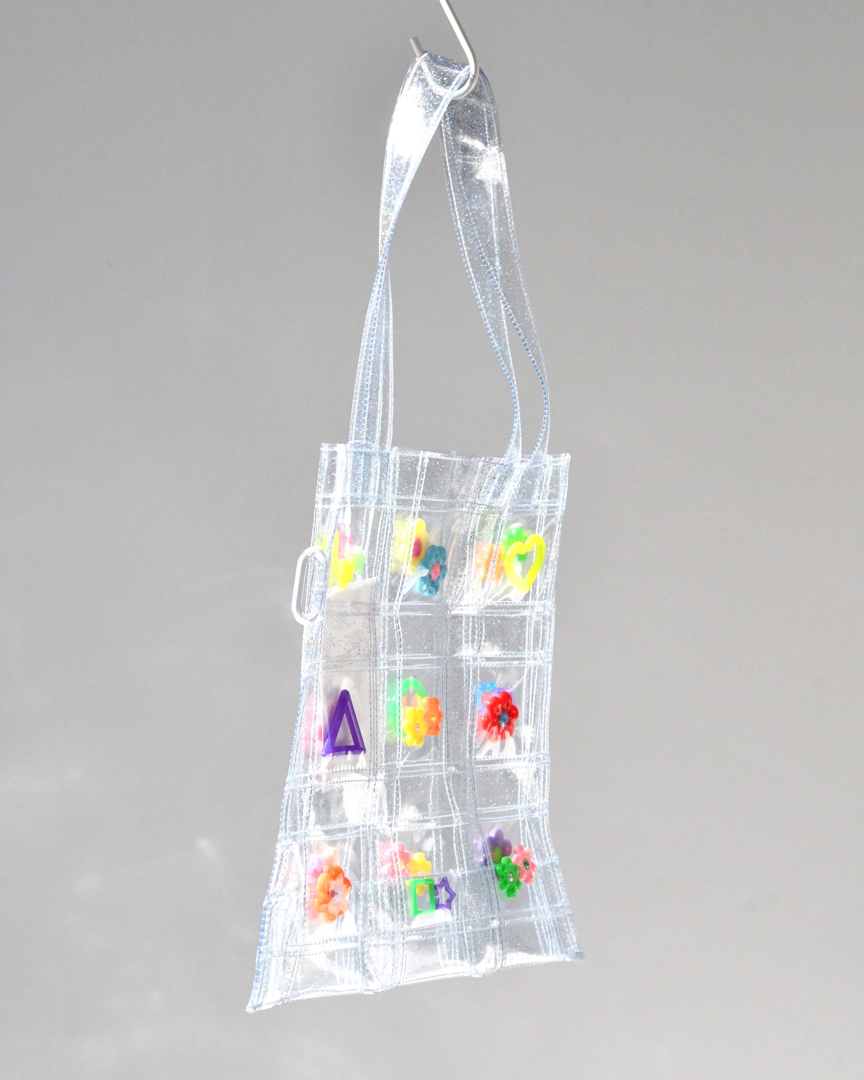 YURIKO ETO Japanese designer, POP PVC Bag with Charms, Clear